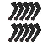 Lot de 10 paires de manchons de bras unisexe Protection UV Bras de glace Manches de refroidissement Elastique pour extérieur Conduite Cyclisme Jogging - multicolore - NA