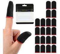 Lot de 10 paires de manchons de doigts en fibre de carbone ultra fins, respirants et évacuant la transpiration, compatibles avec tous les appareils à écran tactile