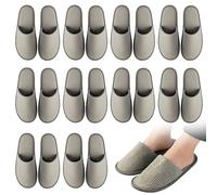 Lot De 10 Paires De Pantoufles D'hôtel, Chausson Hotel, Chausson Invité Antidérapant, Epaissi Pantoufles D'invités, Hôtels Slippers Invités Pour Hôtel, Voyage, Maison, Taille Universelle 29.5*11.5cm