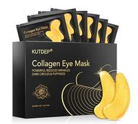 Lot de 10 paires de patchs pour les yeux en gel au collagène doré, réduit les cernes, les rides, les poches et les poches, masque hydratant