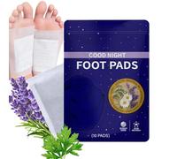 Lot de 10 paires de patchs pour pieds - Nettoyage en profondeur - Contrôle naturel des odeurs pendant la nuit - Pour adultes - Utilisation à la maison - Pour dormir