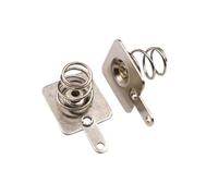 Lot de 10 paires de plaques de ressort de batterie de rechange Argenté 14,5 x 9 mm WWECCQIJ