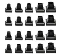 Lot de 10 paires de protections de talon haut carrées antidérapantes et capuchons de réparation pour réduire le bruit, convient aux talons de 0,7 à 1,1 cm, pour les mariages en plein air et la marche