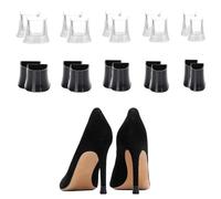 Lot de 10 Paires de Protège-Talons Hauts, Protège-Talons, Chaussures de Danse, Silencieuses, Résistantes à L'usure, Protections de Talons Hauts, Protège-Talons pour Herbe, Mariage, Activités de Plein