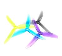 Lot de 10 Paires d'hélices 5 x 4,3 V2S 5043 V2 à pales, Sens horaire et antihoraire, for Drone RC FPV Racing Freestyle Pouces, quadricoptère(10Pairs Yellow)