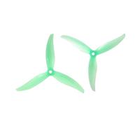Lot de 10 Paires d'hélices for Drone 5127.5 5,1 Pouces 3 pales PC, compatibles avec Les Drones RC FPV Freestyle, Accessoires, Partie D(Green)