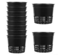 Lot de 10 paniers en plastique avec trous de drainage pour plantes, convient pour le jardinage intérieur et extérieur pour soutenir un développement sain des racines (B)