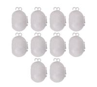Lot de 10 paniers multifonctions pour appâts de crabe avec crochets | Support de leurre de pêche pour vers de pluie, épis, cancer de rivière, carpe, poisson, truite, crappie, eau salée, étang