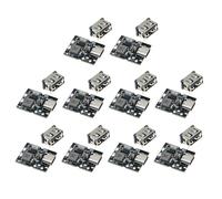 Lot de 10 panneaux de charge de type C, 5 ~ 5,5 V pour batterie au lithium - Module de charge de batterie au lithium pour protection de circuit DIY USB (pas de sortie de soudure)