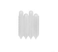 Lot de 10 panneaux de clôture de jardin, décoration sur le thème du soleil, séparation de parterre de fleurs, disposition flexible pour bordure droite ou incurvée, 21 x 25 cm chacun (blanc)