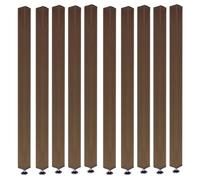 Lot de 10 panneaux de séparation de pièce à lattes en bois de 2,5 à 3 m de haut - Séparation polyvalente du sol au plafond pour couloirs, escaliers, appartements et bureaux - 100 cm de large