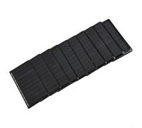 Lot de 10 panneaux solaires polycristallins 5 V 60 mA pour projets solaires de bricolage, jouets solaires, petit éclairage extérieur et appareils à énergie solaire
