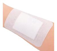 Lot de 10 pansements adhésifs avec patch absorbant, emballés individuellement (10 x 15 cm)