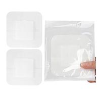 Lot de 10 pansements adhésifs stériles avec patch absorbant, emballés individuellement (10 x 10 cm)