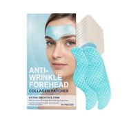 Lot de 10 pansements frontaux anti-rides - Mélange nutritif de collagène et de vitamine E pour réduire les rides - Traitement des rides du front (1 paquet)