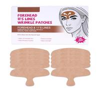 Lot de 10 pansements pré-découpés pour le visage - Réduit les rides de la colère - Lisse les ridules et les ridules - Avec collagène - Masques et cures