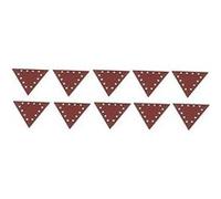 Scheppach | Original | Lot de 10 triangles abrasifs | 280 x 280 x 280mm | Grain 120 | Pour DS930 | Accessoire | Consommable | Murs et plafonds