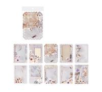 Lot de 10 papiers de fond esthétiques vintage pour scrapbooking, fabrication de cartes, album photo, accessoires de journal