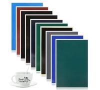 Lot de 10 papiers de gravure laser colorés : WANDGU 27 x 39 cm, 10 couleurs, pour marquage et gravure en fibre de verre, céramique, verre