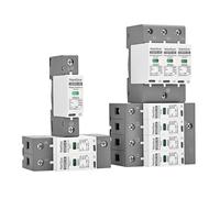 Lot de 10 parasurtenseurs AC SPD AC275 V 385 V 1-4P 20 KA 40 KA 60 KA Parafoudre monophasé triphasé (2P, 80 KA)