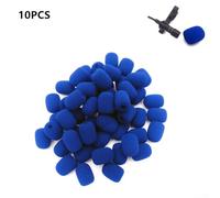 Lot de 10 pare-brises de rechange en mousse pour mini microphones d'écoute, housses en éponge douce pour un son clair et protégé (bleu)