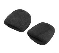 Lot de 10 pare-brises en mousse pour microphones portatifs pour karaoké, conférences, entretiens et reportages en plein air pour maintenir la propreté du micro