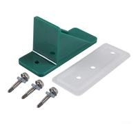 Lot de 10 pare-neige pour toit en métal avec patins et vis compatibles avec les exigences standard de montage de toit en métal (vert)