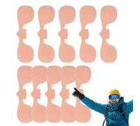 Lot de 10 patchs anti-gel coupe-vent respirants pour le visage | Autocollants pour le visage de snowboard, ski, sports de plein air, hommes et femmes, temps froid, pêche, escalade, randonnée
