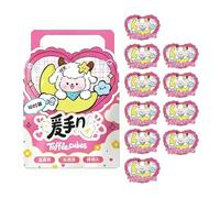 Lot de 10 Patchs Chauffants Portables de Dessin animé, Chauffe-Mains pour Le Corps et Les Orteils pour la randonnée en Plein air, Chauffe-Pieds de Poche pour Camping, école, Voyage