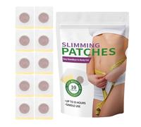 Lot de 10 patchs de perte de poids - Autocollants minces pour le ventre - Coussinets de soins du corps pour régime de nuit - Brûleur de graisse avec application facile - Produit de santé