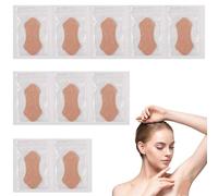 Lot de 10 patchs de transpiration auto-adhésifs invisibles - Respirants - Absorbent la transpiration - Multifonctionnels - Doux pour la peau - Pour hommes et femmes