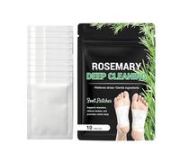 Lot de 10 patchs pour pieds - Nettoyage en profondeur naturel - Feuilles adhésives à l'extrait naturel de - Patchs pour la santé - Pour homme, personnes âgées, voyage, sommeil, tension