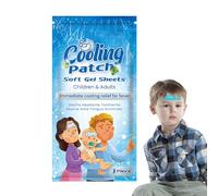 Lot de 10 patchs rafraîchissants en hydrogel pour le front pour et adultes | Patchs froids pour soulager les maux de tête et la prévention des coups de chaleur estivaux