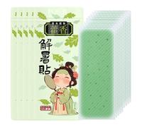 Lot de 10 patchs rafraîchissants, lingettes froides, coussinets chauffants, effet apaisant instantané, refroidissement , solution thermique d'été, 5 x 12 x 1,9 cm, couleur vert et bleu