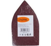 Lot de 10 patins abrasifs, 105 x 175 mm, grains Assortiment