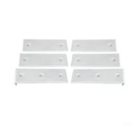 Lot de 10 patins coulissants pour remorque de bateau, 7,6 x 25,4 cm, noir | Blocs de lancement de bateaux ABS, guides coulissants pour remorques marines, couvertures de couchette noires et blanches