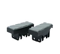 Lot de 10 patins de chaîne gris 80 x 31 mm avec rainures diagonales for plaqueuse de chants, outil de travail du bois