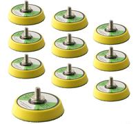 Lot de 10 patins de ponçage de 5,1 cm pour polisseuse filetage M6, mini plaque arrière pour ponceuse à air
