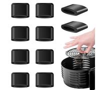 Lot de 10 patins de protection en caoutchouc pour friteuse à air chaud | Languettes, pointes pour panier de friteuse à air - Tampon en caoutchouc résistant à la chaleur pour poêle à grill