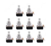 Lot de 10 pédales d'effets for guitare, bouton-poussoir momentané, for pièces de guitare Controls Switches