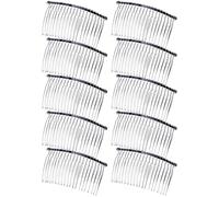 Lot de 10 peignes à cheveux polyvalents en fer élégant pour les spectacles de danse et les mariages