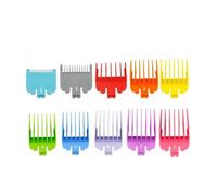 Lot De 10 Peignes De Coupe Professionnels Avec Clip En Métal, Compatibles Avec WAHL, 1,5/3/4,5/6/10/13/16/19/22/25 Mm G0717(Colorful 10pcs Baged)