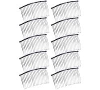 Lot de 10 peignes de mariée en métal pour chignon - Accessoires de mariage élégants - Pince à cheveux tendance