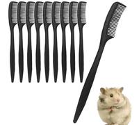 Lot de 10 peignes pour hamster, petit outil de toilettage pour hamster, lapin, cochon d'Inde pour petits furets d'animaux, fourrure, peau sensible, soins quotidiens