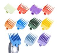 Lot de 10 Peignes pour Sabot Cheveux, Sabot Tondeuse, Sabot pour Tondeuse Clip, Convient à Toutes les Tondeuses de Taille Réelle,sabot tondeuse,Peignes de guidage de tondeuse à cheveux