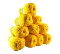 Lot de 10 pelotes Azurite Jaune Canari - 100% Acrylique - 50g/140m - Distrifil