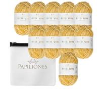 Lot de 10 pelotes de fil chenille Ricorumi Amigurumi Moutarde