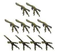 Lot de 10 pendentifs élégants en forme d'oiseau pour la fabrication de bijoux et les loisirs créatifs en forme d'oiseau