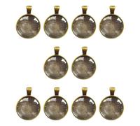 Lot de 10 pendentifs ronds de 25 mm - Convient pour les travaux manuels et la conception de bijoux, taille unique, Comme décrit, Comme décrit.
