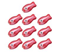 Lot de 10 perles artistiques double face en céramique en forme de poisson pour bijoux faits maison, chaînes de téléphone, perles en céramique peintes à la main pour bracelets